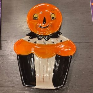 Johanna Parker Design Pumpkin 🎃 design plate Halloween 👻